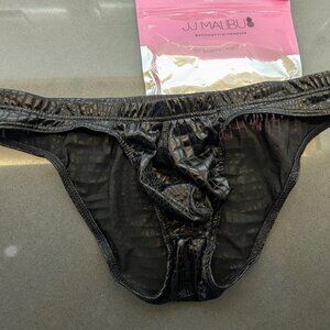 JJ Malibu Crocodile Brief - Black - Small